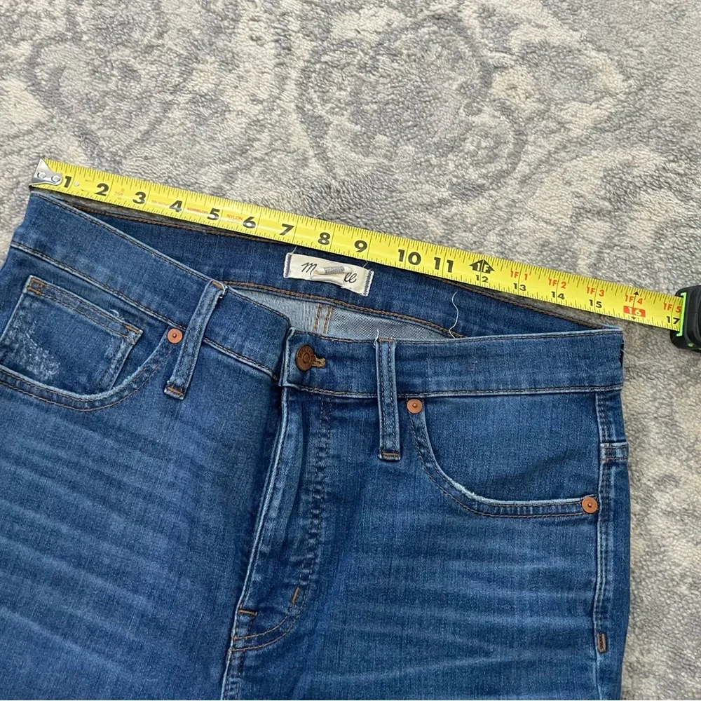 Madewell 9" Mid-Rise Skinny Crop Jeans in Delmar Wash: Eco Edition size 30 - Picture 5 of 13